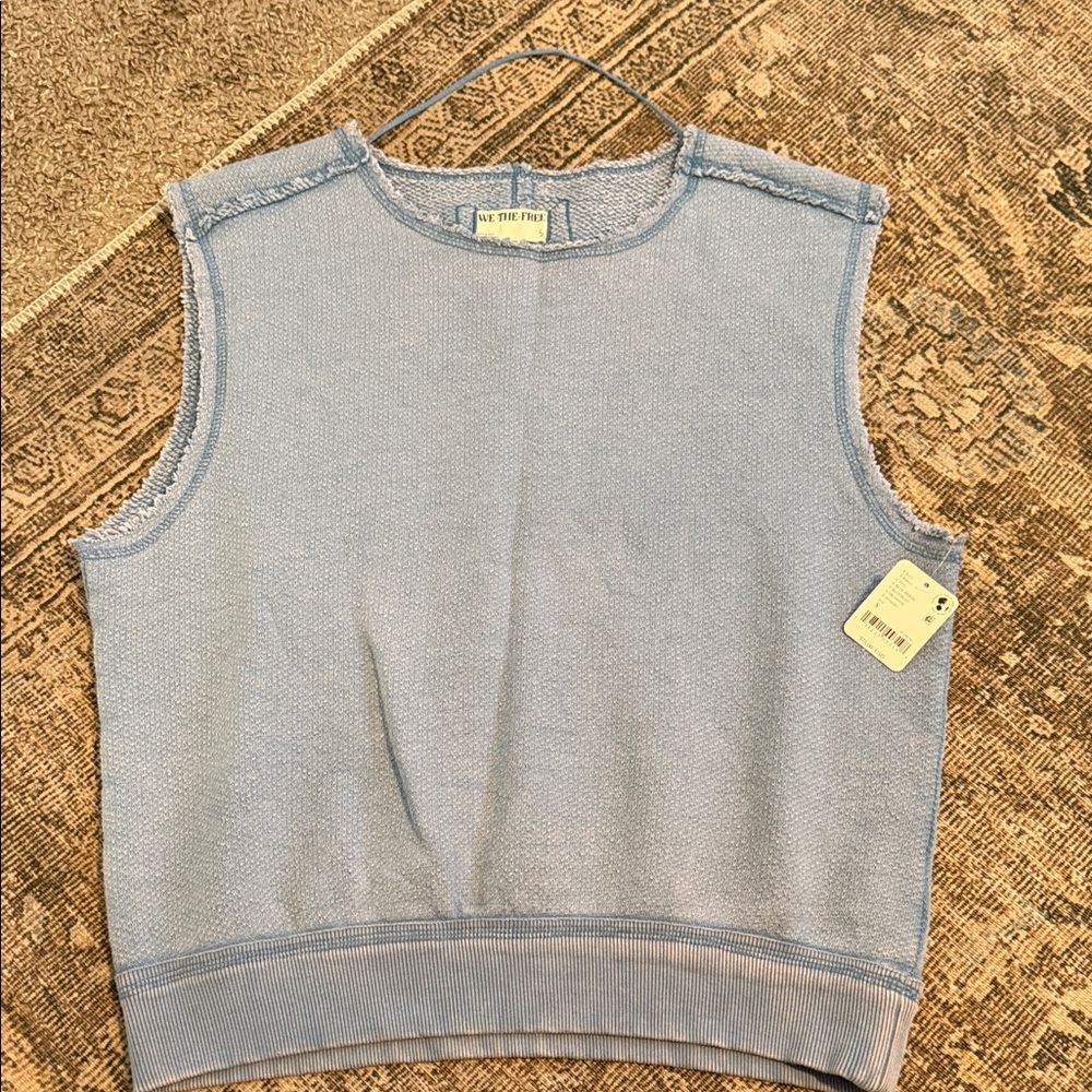 Free People Blue Muscle Tee